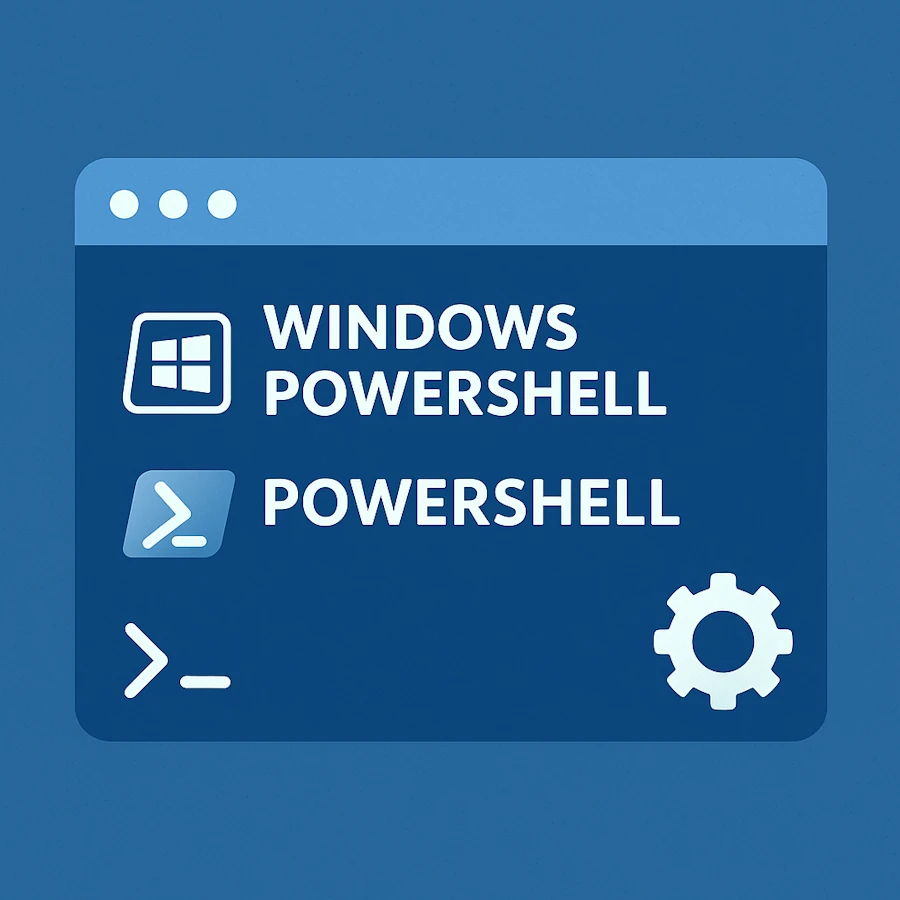 Illustration de PowerShell and Windows PowerShell